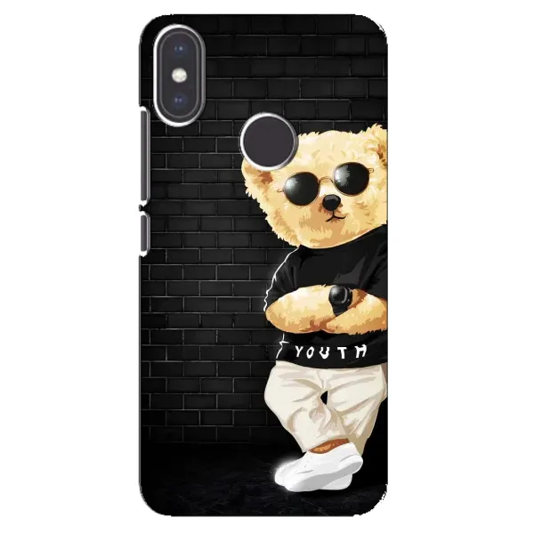 Чехол с рисунком «Мишка в очках» для Xiaomi Mi A2