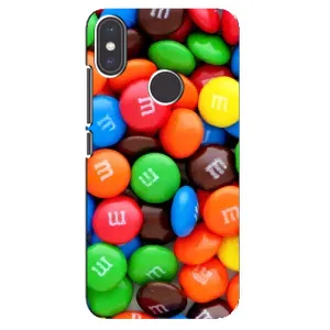 Чехол с изображением вкусной еды для Xiaomi Mi A2 (Разноцветные M&M'S)