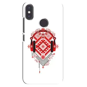 Силиконовый Чехол на Xiaomi Mi A2 с картинкой Вышиванки (Модная вышиванка)
