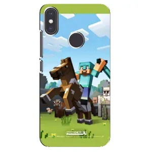 Чохли для Xiaomi Mi A2 (Персонажі МайнКрафт) (На коні)