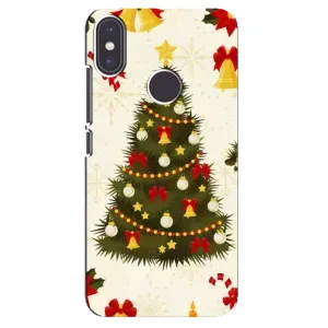 Чехол Новогодняя Елка на Xiaomi Mi A2 (Новогодний принт)