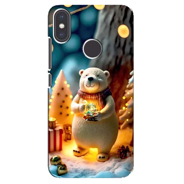 Чехол с рисунком «Новогодний ведмеженок» для Xiaomi Mi A2 Чехол с рисунком «Новогодний ведмеженок» для Xiaomi Mi A2