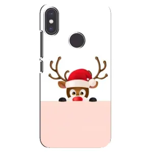 Чехол Санта Клаус для Xiaomi Mi A2 (Олененок)