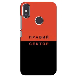 Чехлы УПА (Красно-Чёрный) на Xiaomi Mi A2 (Правый Серктор)