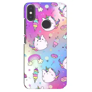 Чехол Unicorn на Xiaomi Mi A2 (Радуга и Единорог)