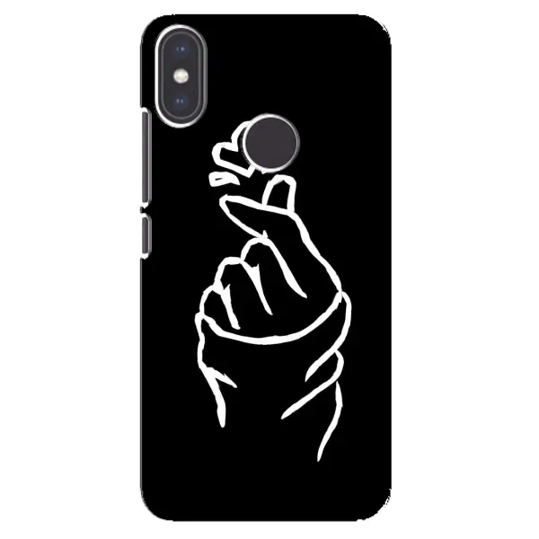 Чехол с рисунком «Сердце на черном» для Xiaomi Mi A2 Чехол с рисунком «Сердце на черном» для Xiaomi Mi A2