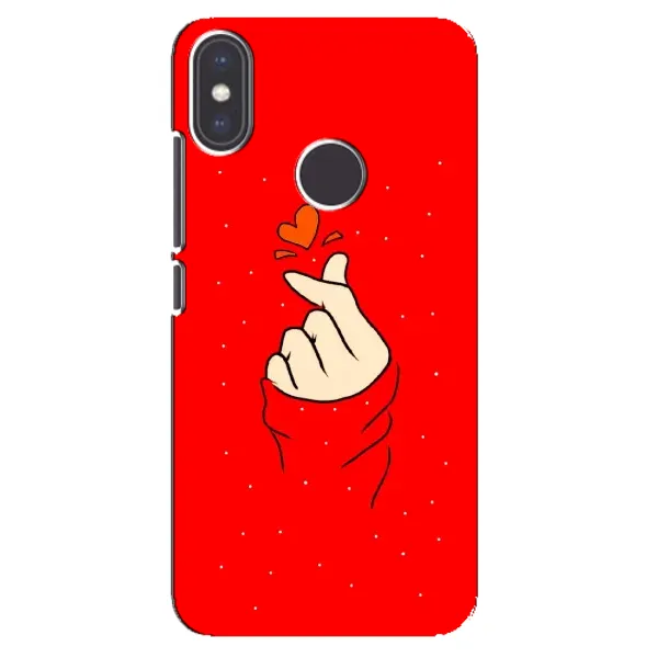 Чехол с рисунком «Сердце на красном» для Xiaomi Mi A2 Чехол с рисунком «Сердце на красном» для Xiaomi Mi A2