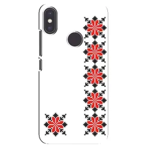 Силиконовый Чехол на Xiaomi Mi A2 с картинкой Вышиванки (Силуэт вышиванки)