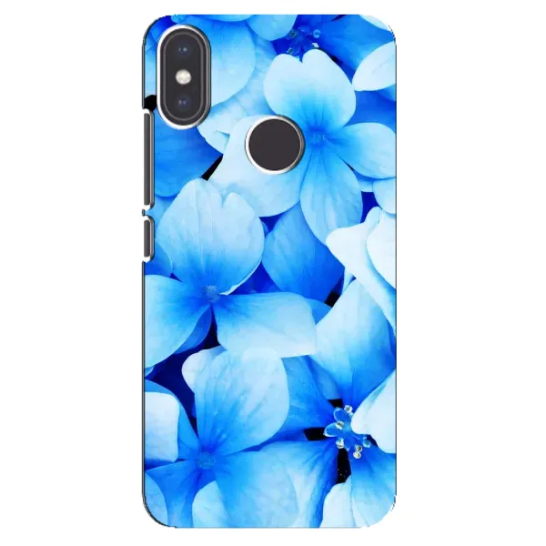 Чехол с рисунком «Синие цветы» для Xiaomi Mi A2 Чехол с рисунком «Синие цветы» для Xiaomi Mi A2
