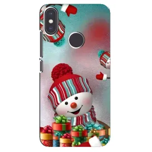 Чехлы на Новый Год Xiaomi Mi A2 (Снеговик в шапке)