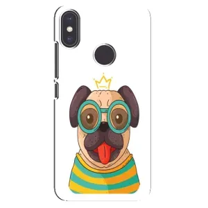 Бампер для Xiaomi Mi A2 с картинкой "Песики" (Собака Король)