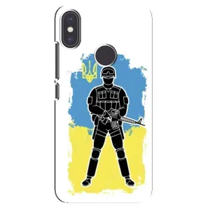 Патриотические Чехлы для Редмі Ми А2 (Солдат Украины)