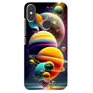 Чохол (ТПУ) з планетами на Xiaomi Mi A2 (Сонячна система)