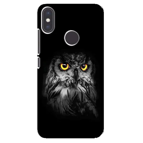 Чехол с рисунком «Сова на чёрном» для Xiaomi Mi A2 Чехол с рисунком «Сова на чёрном» для Xiaomi Mi A2