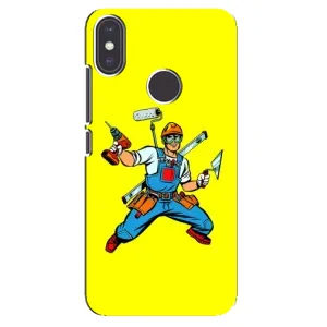 Силіконовий бампер (Працівники) на Xiaomi Mi A2 (Будівельник)