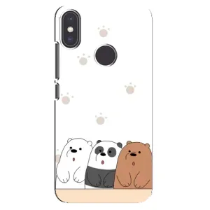 Чехлы с изображением разных животных для Xiaomi Mi A2 (Удивленные медвеженки)