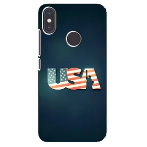 Чехол Флаг USA для Xiaomi Mi A2 (USA)