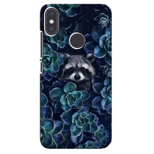 Силиконовый Чехол с Енотами на Xiaomi Mi A2 (В цветах)
