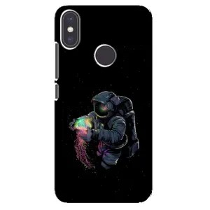 Силіконовый Чохол з принтом "Космонавти" на Xiaomi Mi A2 (В руках земля)