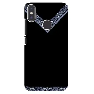 Силиконовый Чехол на Xiaomi Mi A2 (Воротник вышиванки)