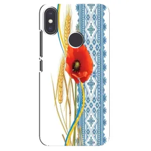Силиконовый Чехол на Xiaomi Mi A2 с картинкой Вышиванки (Вышиванка с цветком)