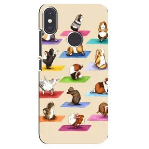 Чохол з Прикольним Принтом на Xiaomi Mi A2 (Йога свинок)