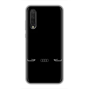 Силиконовый бампер с картинкой машины на Xiaomi Mi A3 (Силует Audi)
