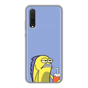 Бампер с принтом Мемы для Xiaomi Mi A3 (Безразличие)