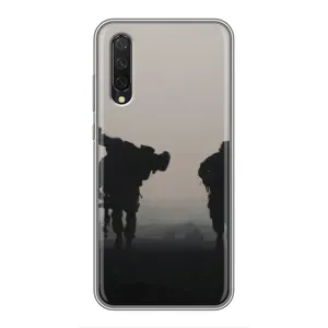 Чехлы на военную тематику для Xiaomi Mi A3 (Бой солдат)