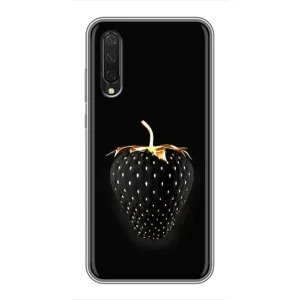 Чехол с изображением вкусной еды для Xiaomi Mi A3 (Чёрная клубника)