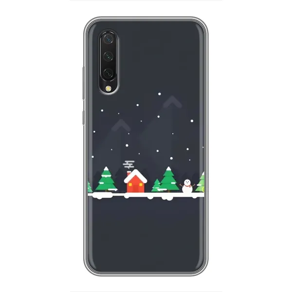 Чехол с рисунком «Город зимний» для Xiaomi Mi A3 Чехол с рисунком «Город зимний» для Xiaomi Mi A3