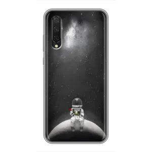 Силіконовый Чохол з принтом "Космонавти" на Xiaomi Mi A3 (Космонавт романтик)