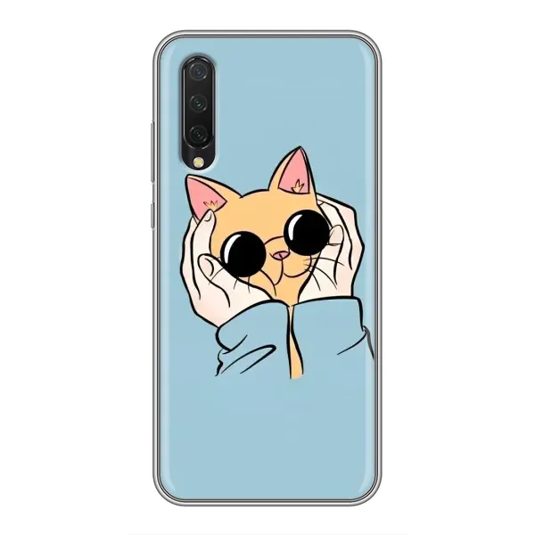 Чехол с рисунком «КОТИК в очках» для Xiaomi Mi A3 Чехол с рисунком «КОТИК в очках» для Xiaomi Mi A3