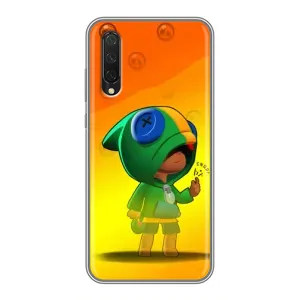 Чехол Бравл Старс для Xiaomi Mi A3 (LEON в кофте)
