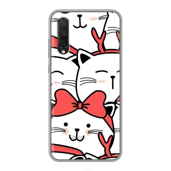 Чехол с рисунком «Новогодние котики» для Xiaomi Mi A3 Чехол с рисунком «Новогодние котики» для Xiaomi Mi A3