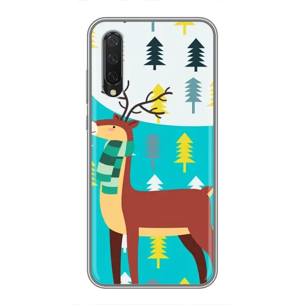 Чехол с рисунком «Олень с шарфом» для Xiaomi Mi A3