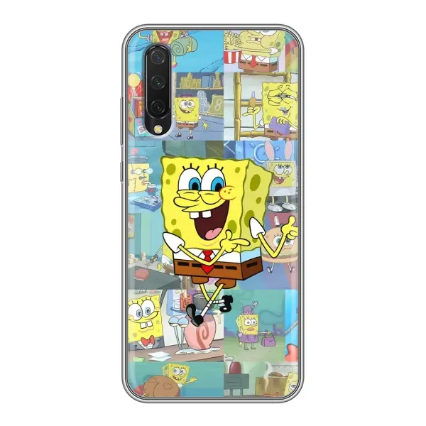 Чехол с рисунком «Радостный Спанч Боб» для Xiaomi Mi A3 Чехол с рисунком «Радостный Спанч Боб» для Xiaomi Mi A3
