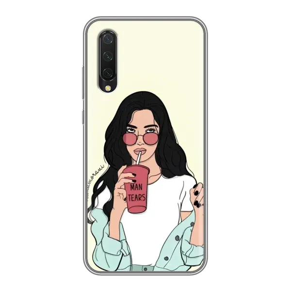Чехол с рисунком «С напитком» для Xiaomi Mi A3