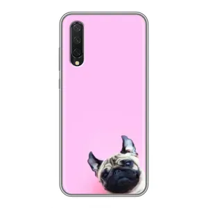 Бампер для Xiaomi Mi A3 з картинкою "Песики" (Собака на рожевому)