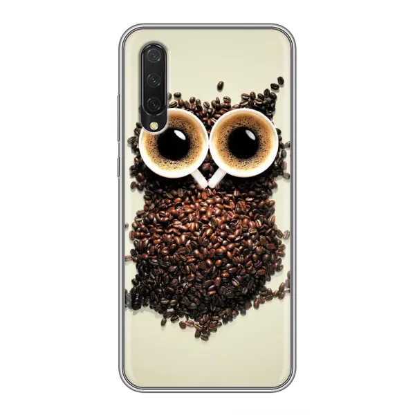 Чехол с рисунком «Сова с зерен кофе» для Xiaomi Mi A3 Чехол с рисунком «Сова с зерен кофе» для Xiaomi Mi A3