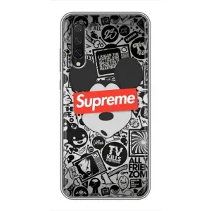 Чохол з Брендами одягу на Сяомі Мі А3 (Supreme Маус)