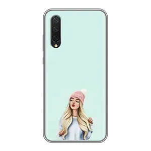 Силиконовый Чехол на Xiaomi Mi A3 с картинкой Стильных Девушек (В шапке)