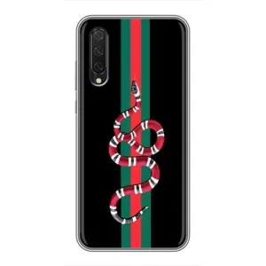 Чехлы Бренд GUCCI для Xiaomi Mi A3 (Змей Гуччи)