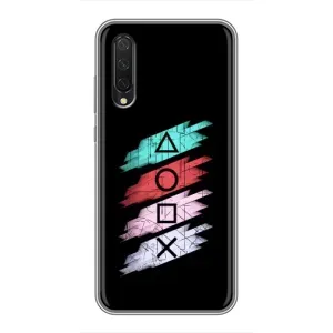 Чехол КИБЕРСПОРТ для Xiaomi Mi A3 (Значки Sony)