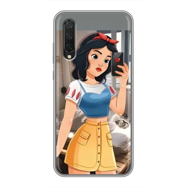 Чехол с рисунком «Белоснежка с телефоном» для Xiaomi Mi A3