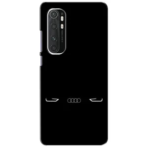 Силиконовый бампер с картинкой машины на Xiaomi Mi Note 10 Lite (Силует Audi)