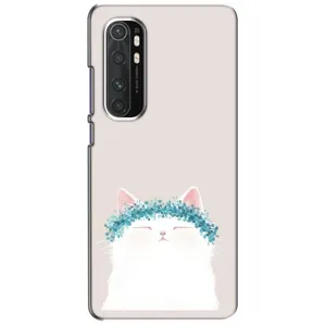 Чехол на тематику: Коты для Xiaomi Mi Note 10 Lite (Белый котик)