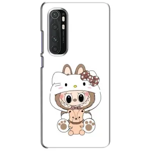 Чехол с принтом Лабубу для Xiaomi Mi Note 10 Lite (Белый Лабубу)
