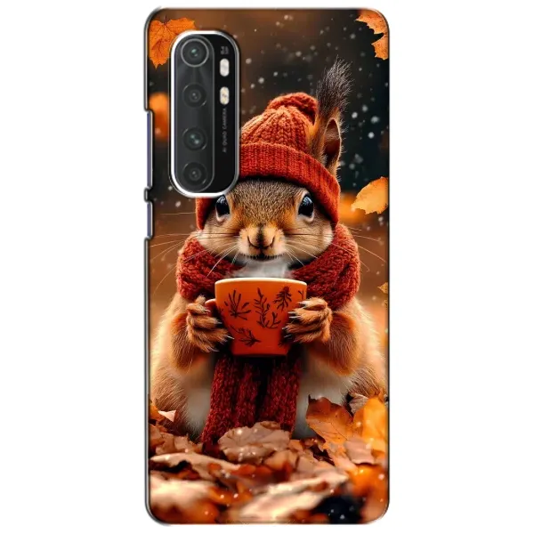 Чехол с рисунком «Белка с кофе» для Xiaomi Mi Note 10 Lite Чехол с рисунком «Белка с кофе» для Xiaomi Mi Note 10 Lite