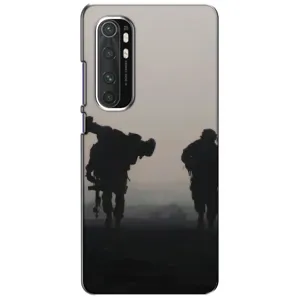 Чехлы на военную тематику для Xiaomi Mi Note 10 Lite (Бой солдат)